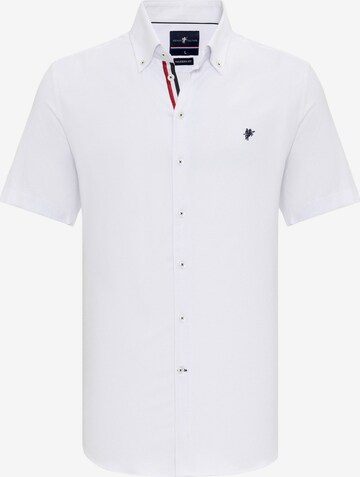 Chemise 'PATRICK' DENIM CULTURE en blanc : devant