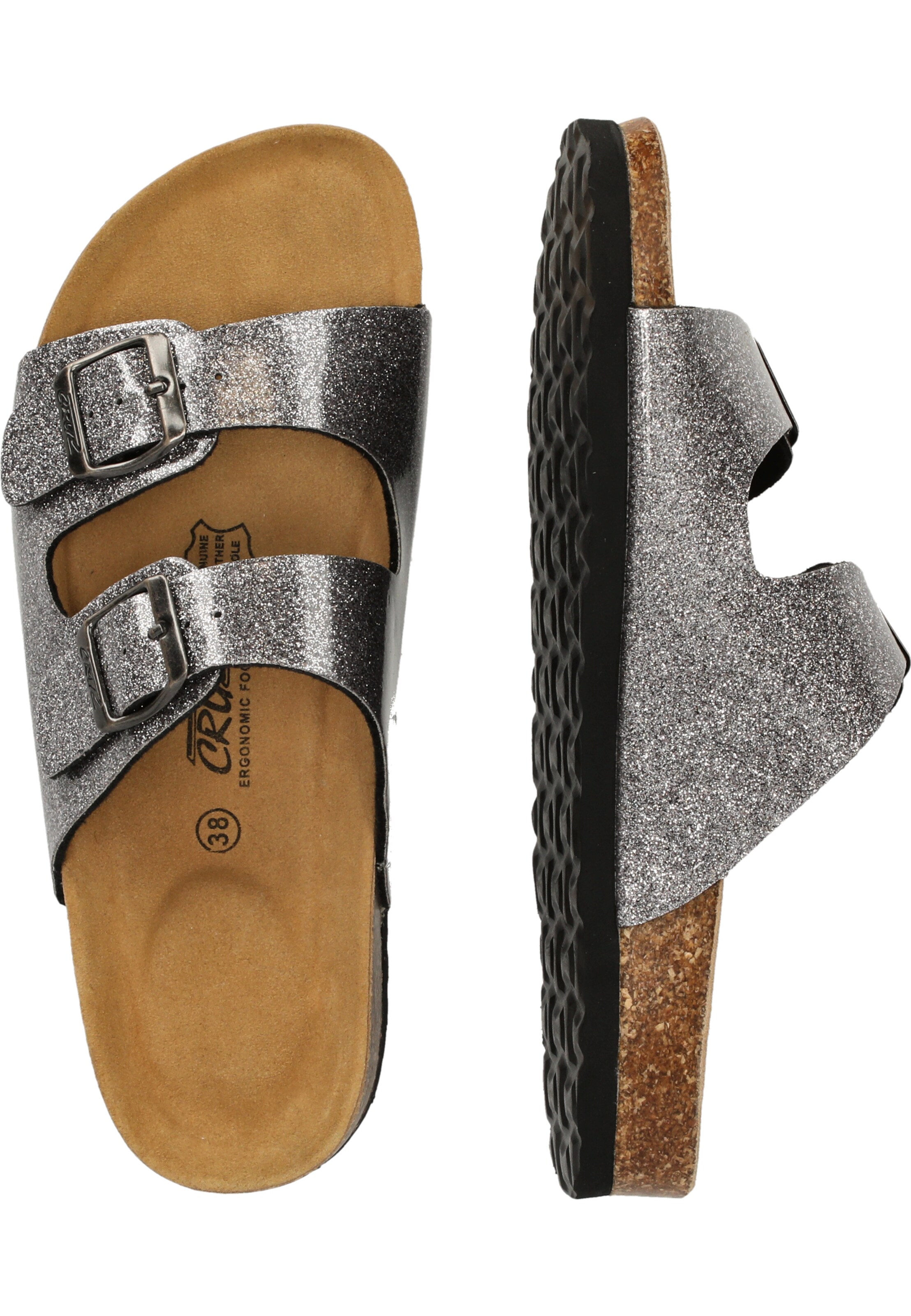 Cruz Sandal in Grey