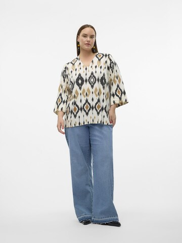 Vero Moda Curve Bluse 'MILLE' in Beige
