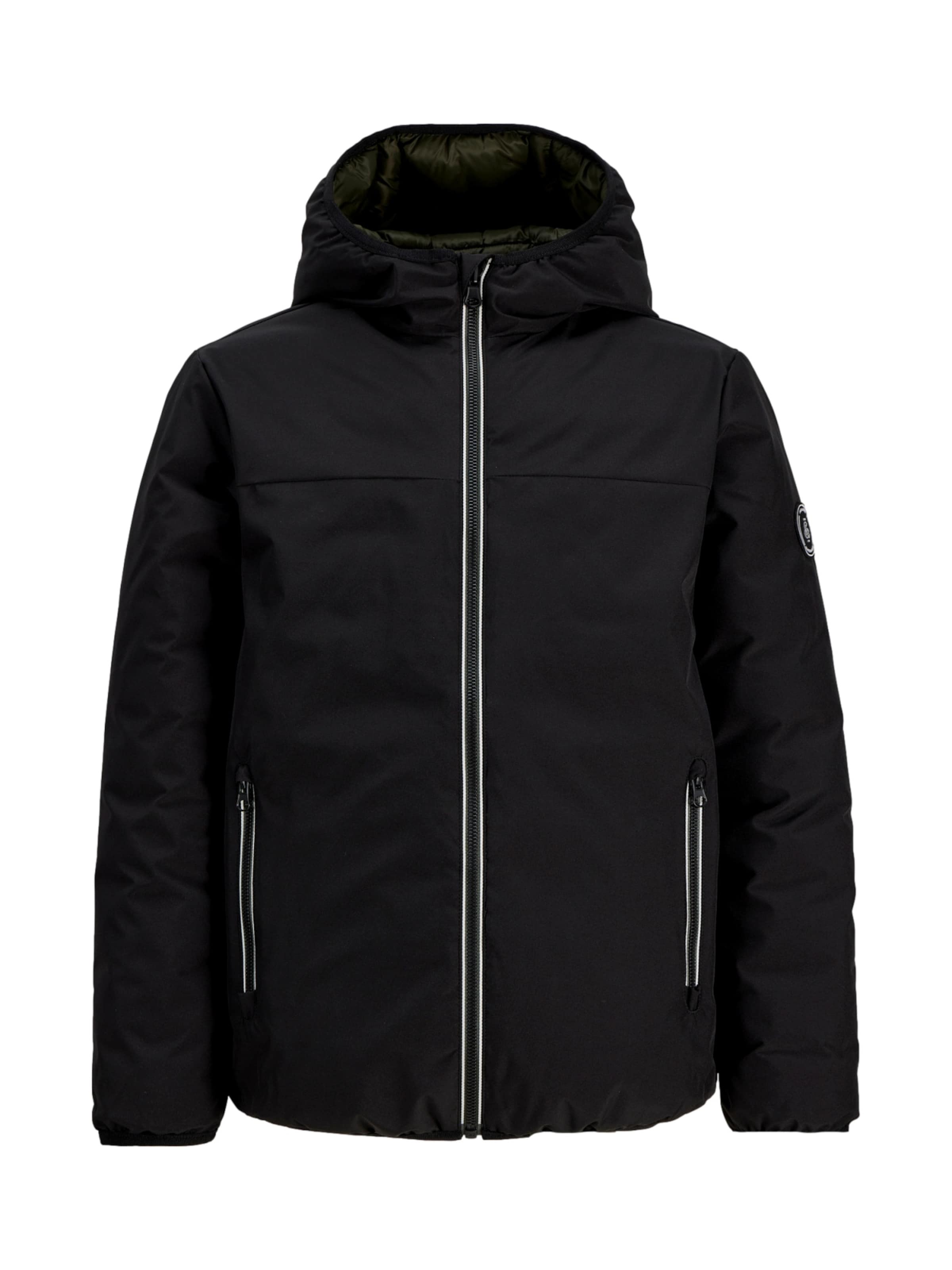 Jack & Jones Junior Between-Season Jacket 'JJEBrooklyn' in Black: front