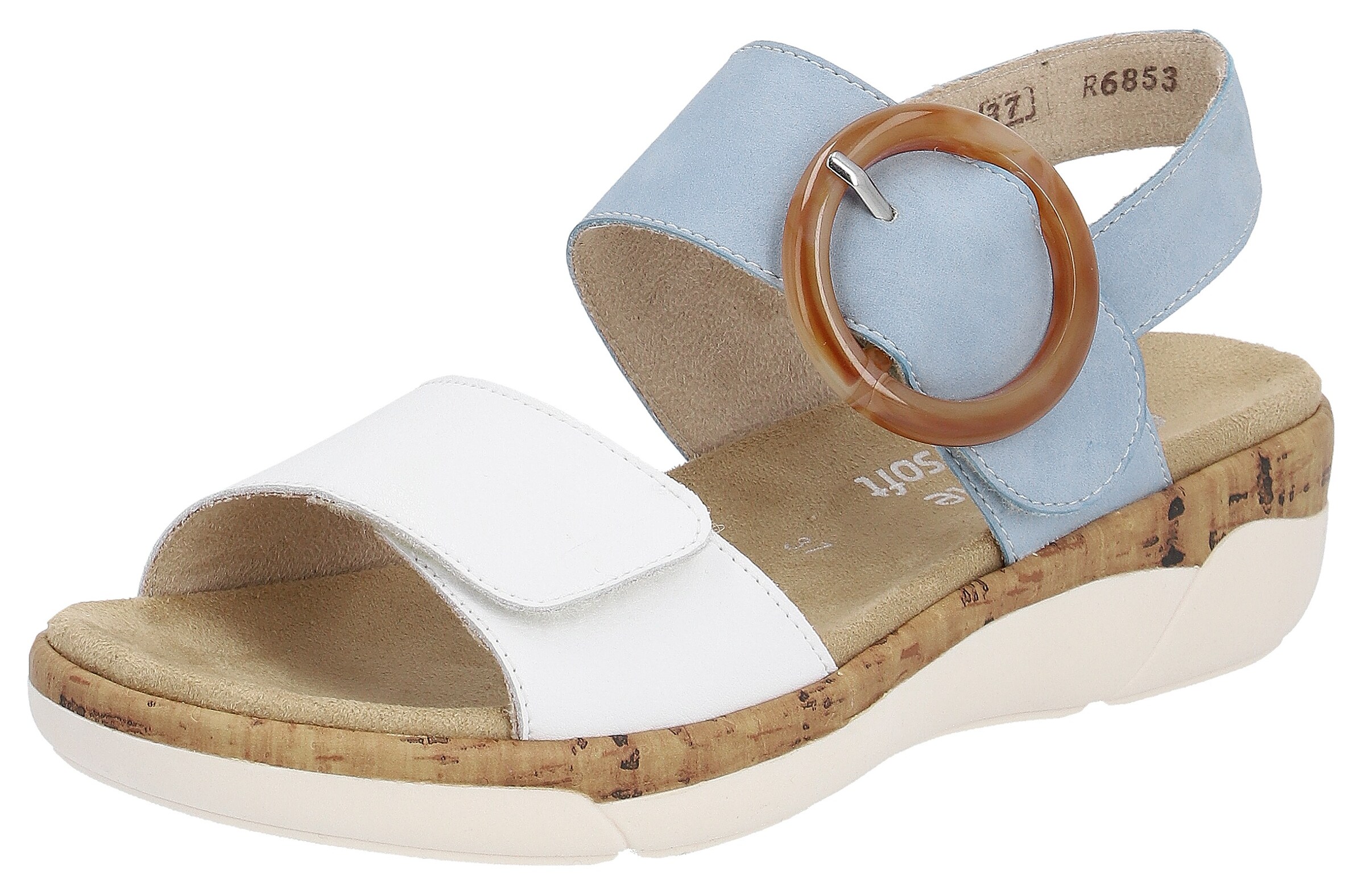 REMONTE Sandals in Blue: front