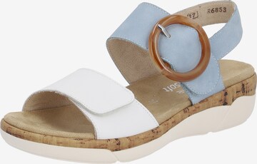 REMONTE Strap Sandals in Blue: front