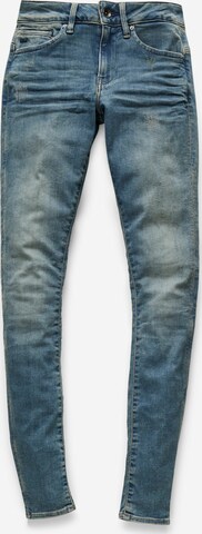 G-Star RAW Skinny Jeans in Blauw: voorkant