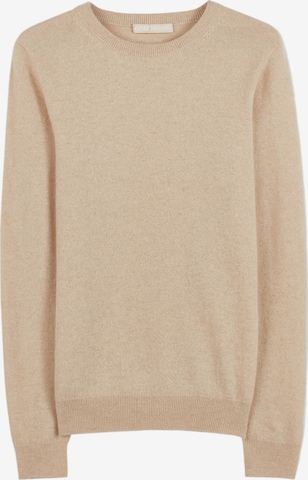 GOBI Cashmere - Jersey 'Women's Essential Cashmere Crewneck Sweater' en beige: frente