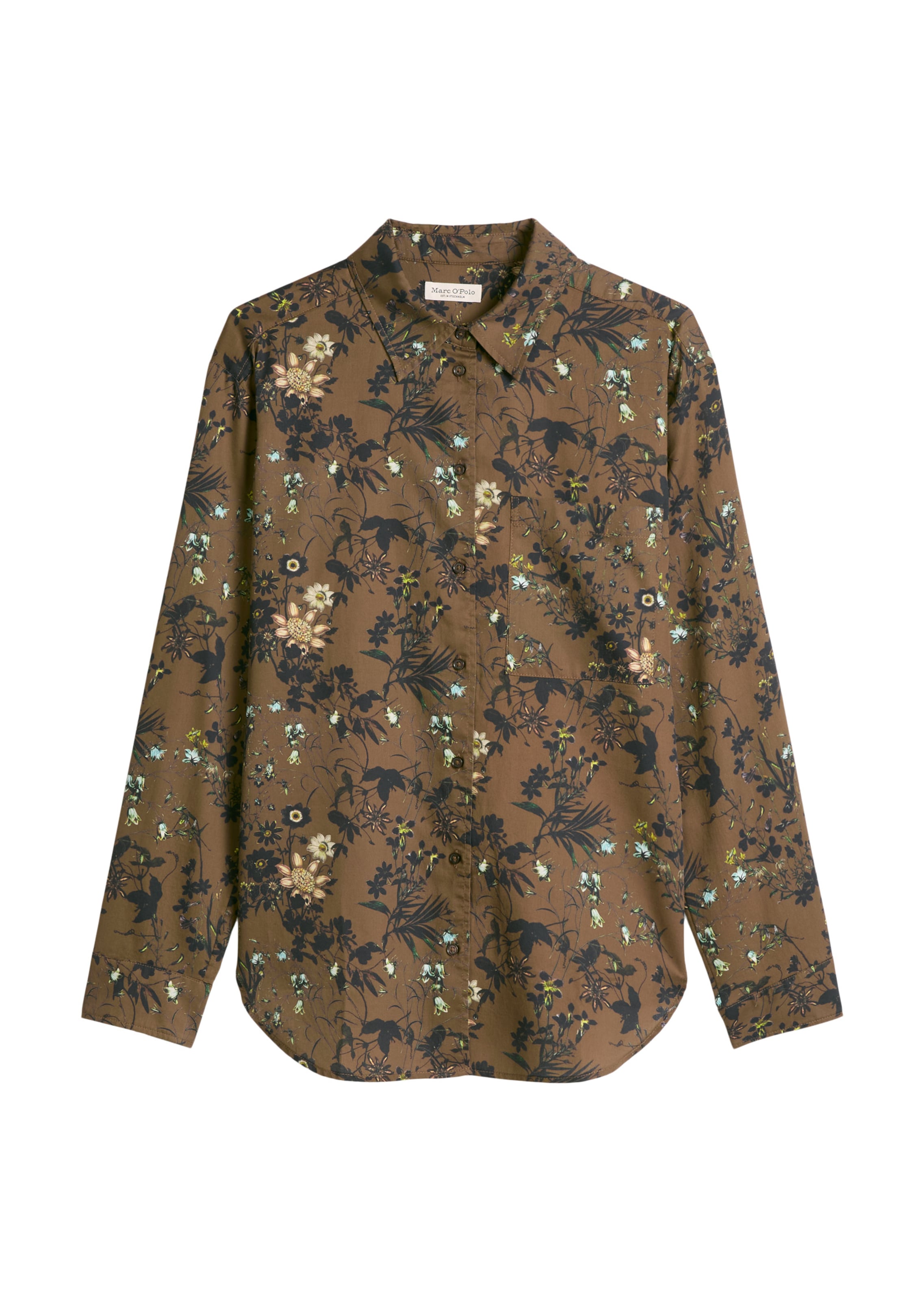 Marc O'Polo Bluse in Braun: Vorderseite