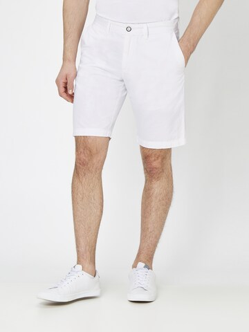 S4 Jackets Slim fit Pants in White: front