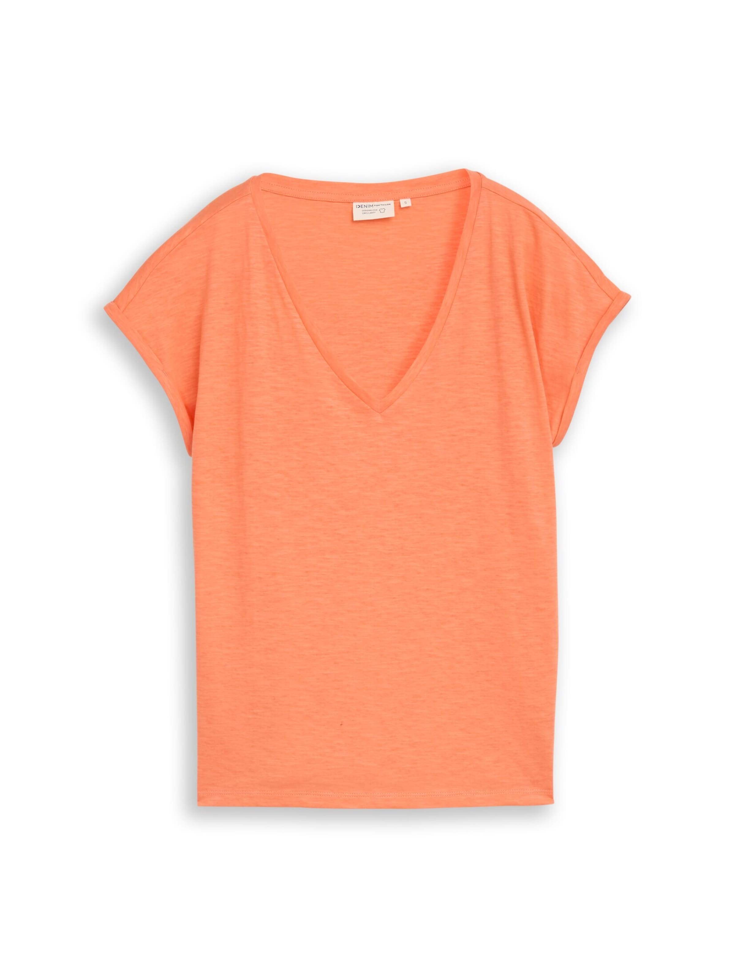 TOM TAILOR DENIM Shirt in Orange: Vorderseite