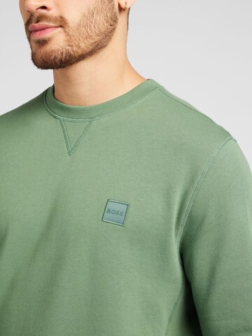 BOSS Sweatshirt in Grün