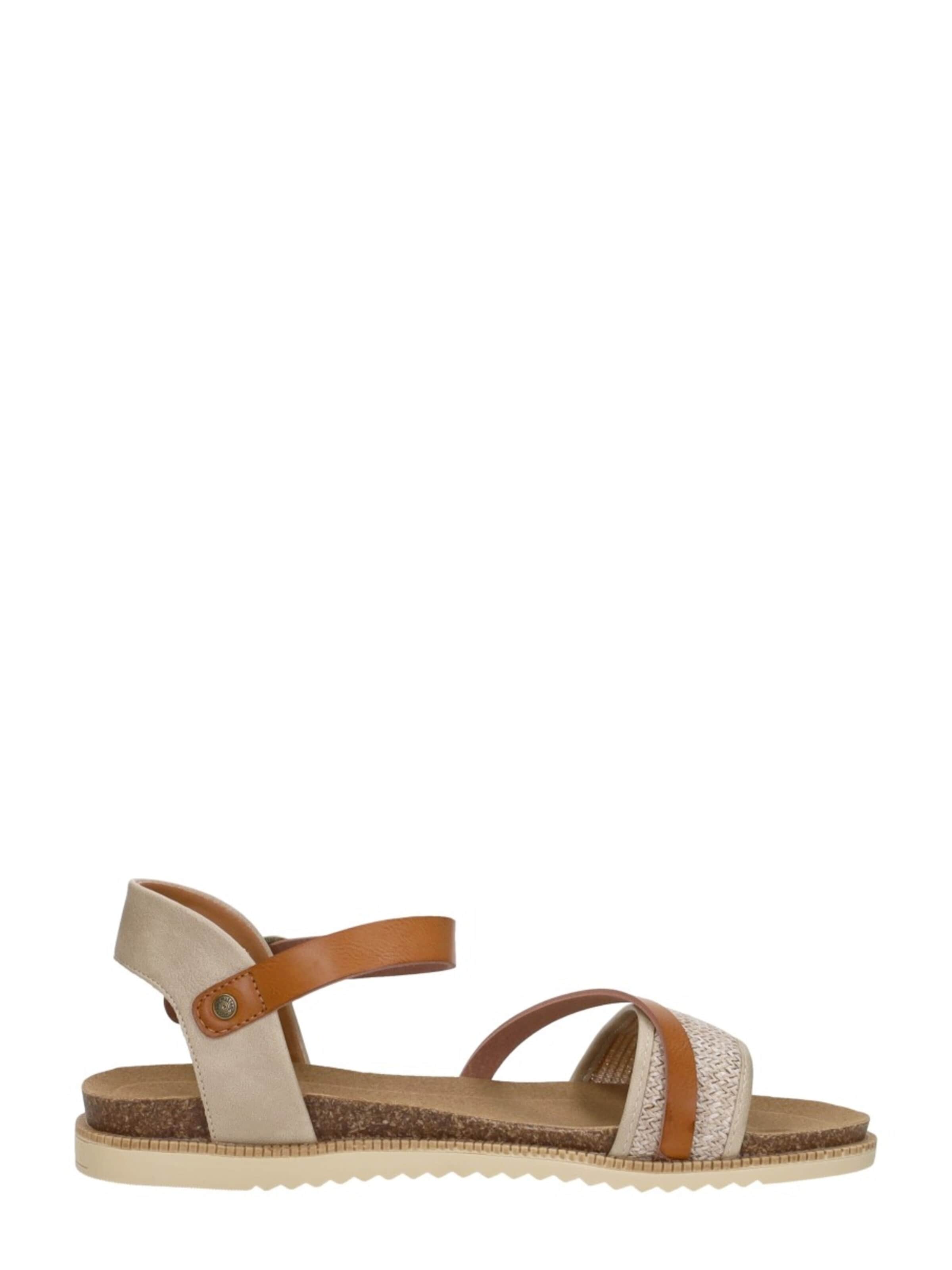 MUSTANG Sandal 'Sandalen Plat' in Beige