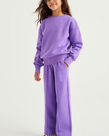 WE Fashion Regular Trousers in Purple