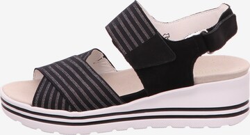 WALDLÄUFER Strap Sandals in Black