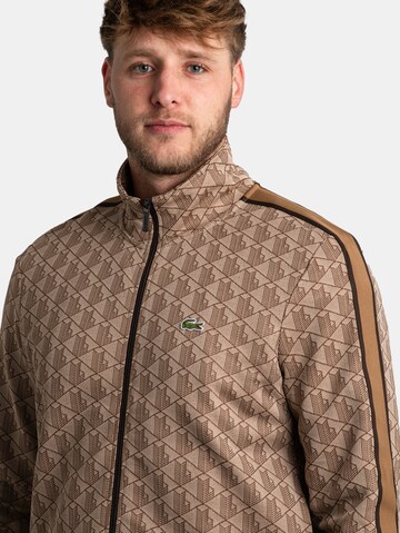 LACOSTE Sweat jacket 'Paris' in Beige