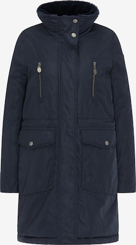 DreiMaster Klassik Winterparka in Blauw: voorkant