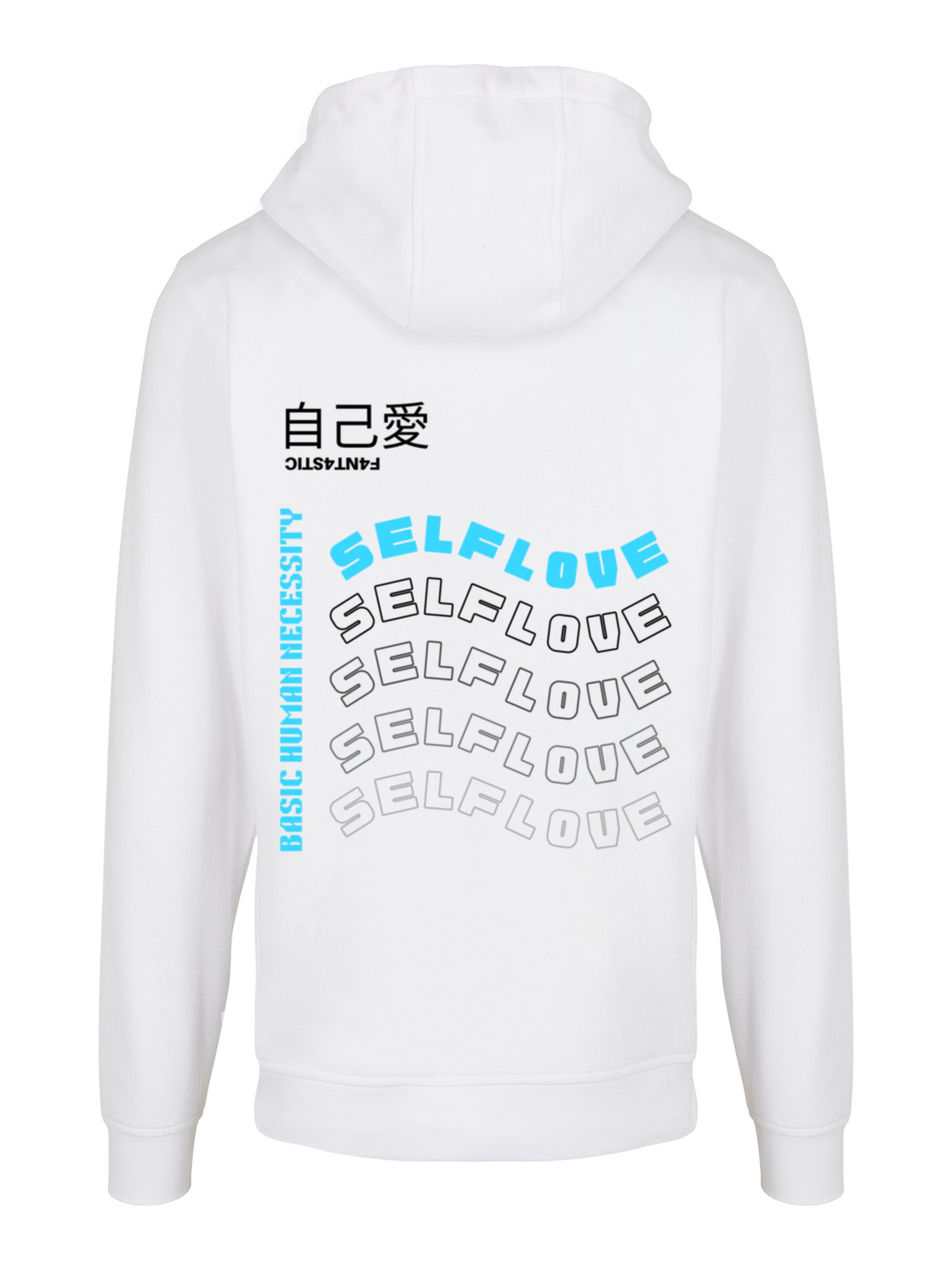 Sweat-shirt 'Self Love Back' F4NT4STIC en blanc