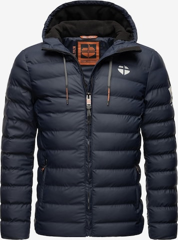 STONE HARBOUR Winterjacke 'Zaharoo' in Blau: predná strana