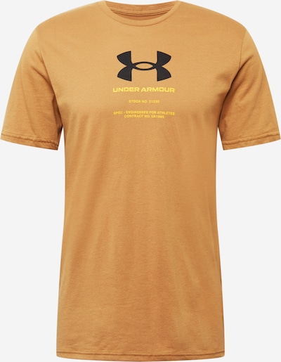UNDER ARMOUR Sportshirt in gelb / orange / schwarz, Produktansicht