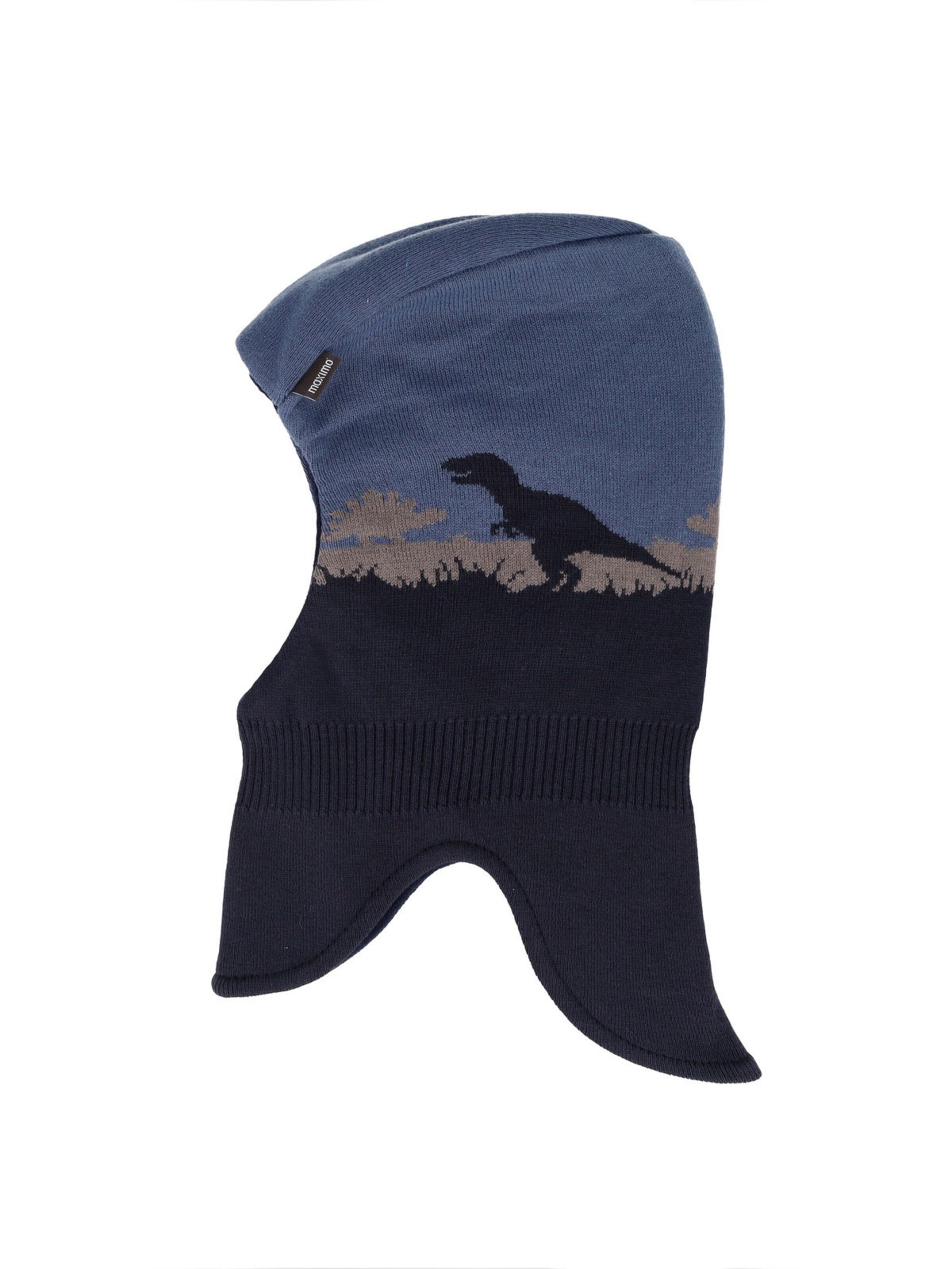 MAXIMO Beanie 'MINI BOY-Schlupfmütze Dinosaurier, Futter' in 49-51 in Dark blue, Item view