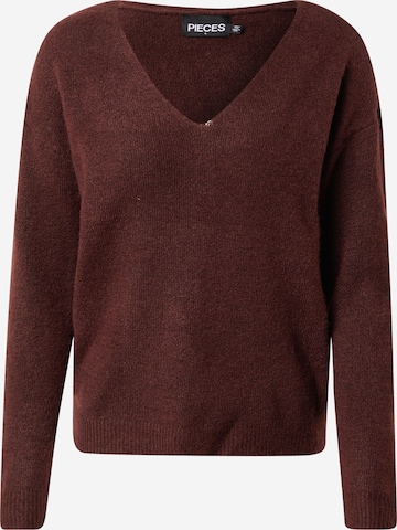 PIECES Pullover 'Perla' in Rot: predná strana