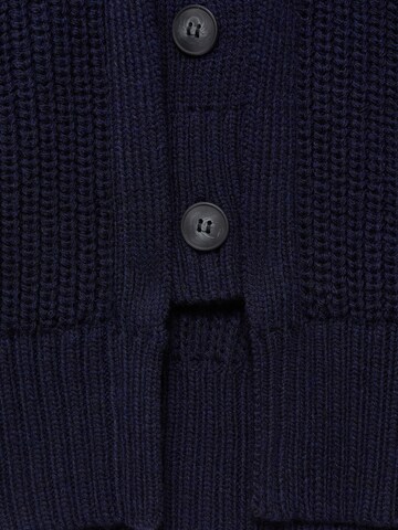 MANGO Gebreid vest 'Soto' in Blauw