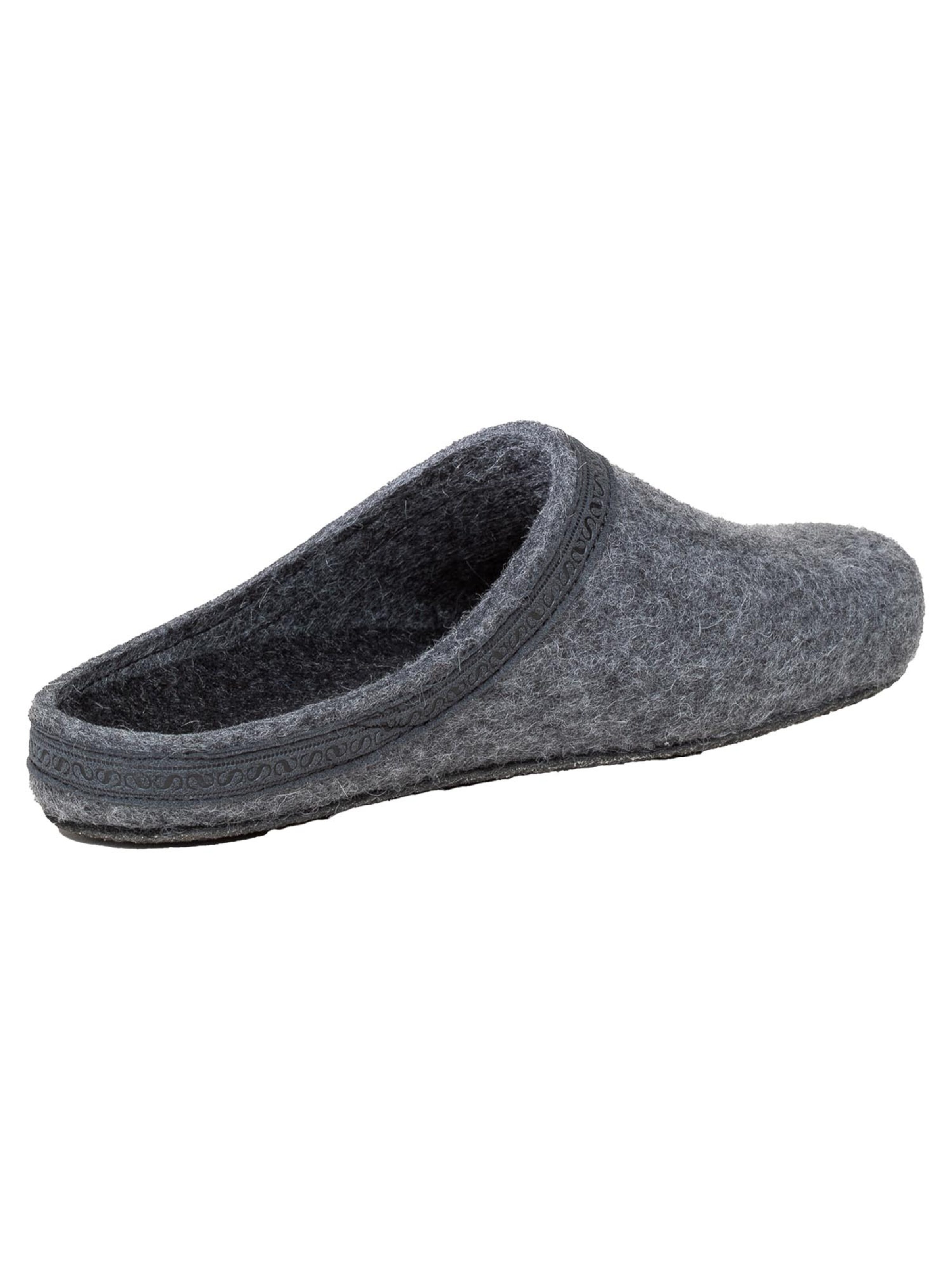 Stegmann Slippers 'Filz' in Grey