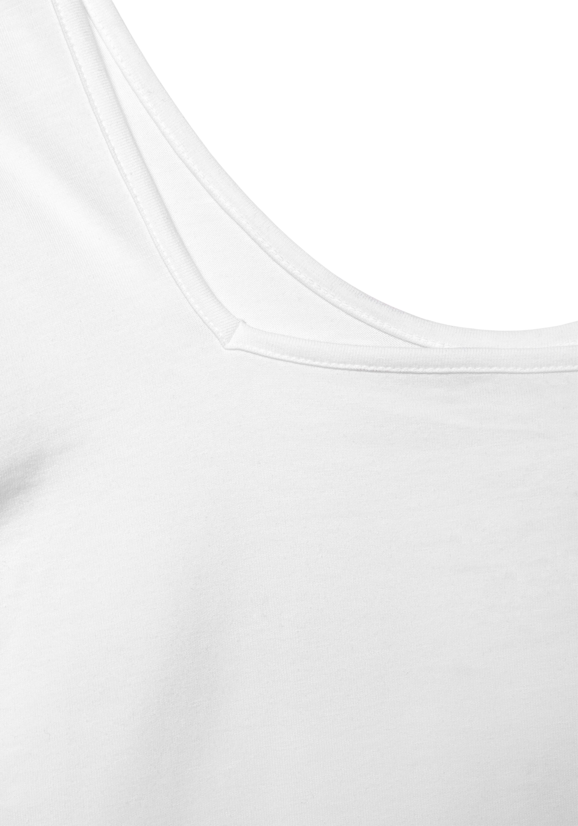 Grandes tailles T-shirt LASCANA en Blanc 