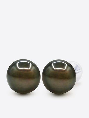 Ateliers Saint Germain - Pendientes 'MANUTANGA' en blanco: frente