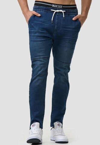 INDICODE JEANS Slimfit Broek 'Fabrizio' in Blauw: voorkant