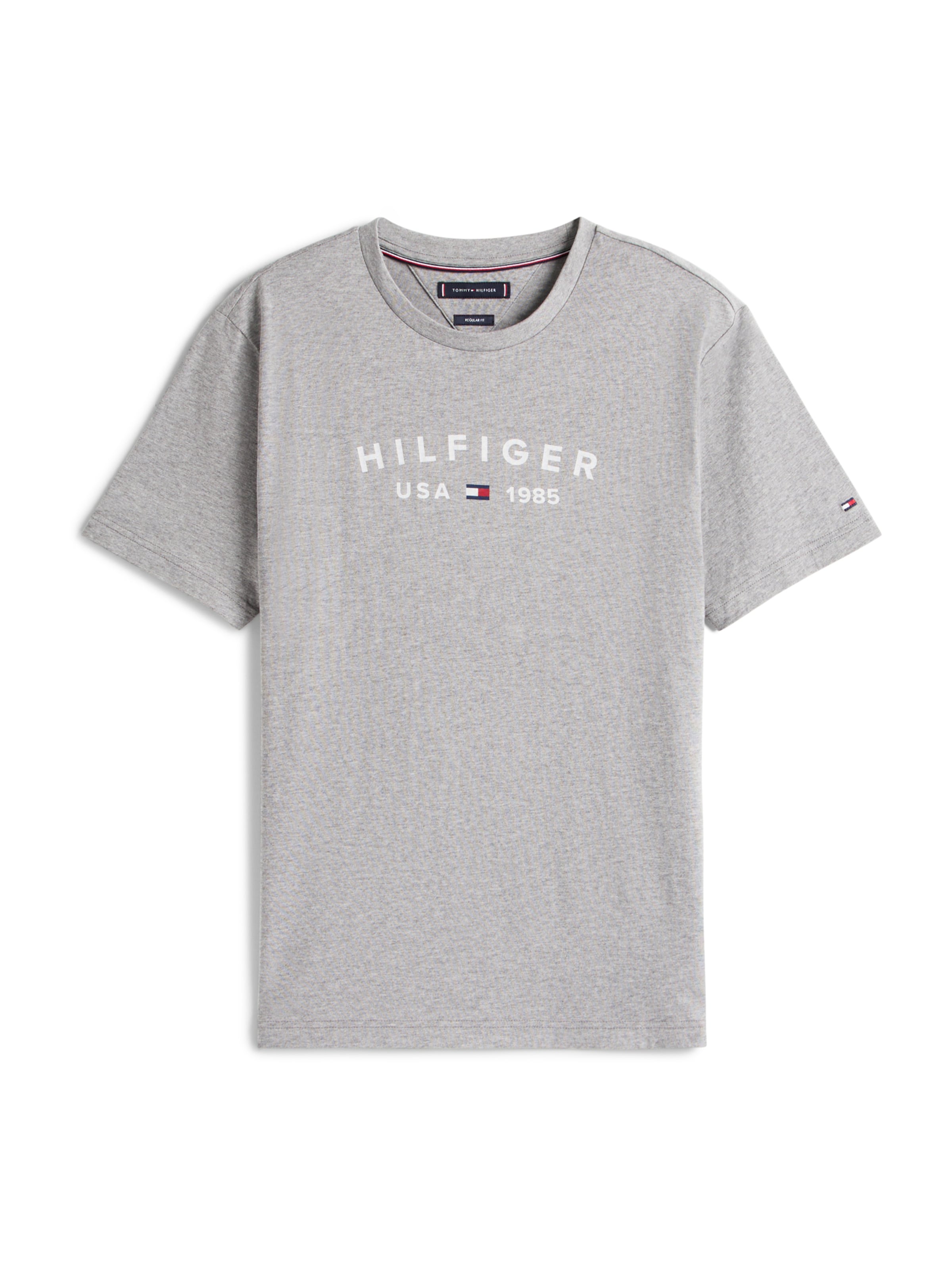 TOMMY HILFIGER Футболка 'FATHERS DAY' в Серый: спереди