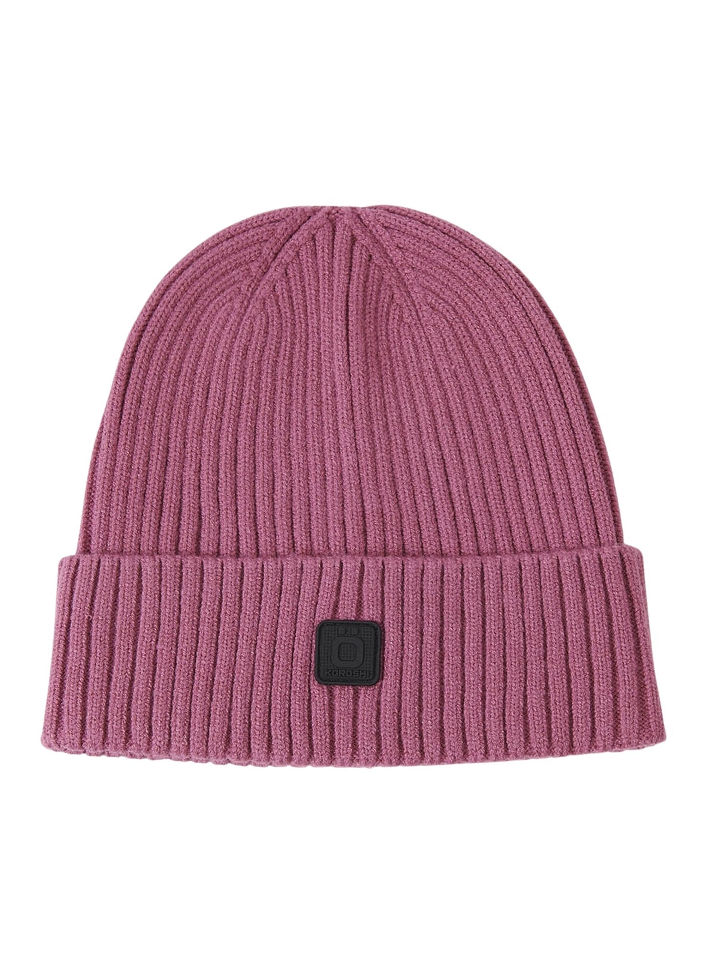 Berretto di KOROSHI in lilla: frontale