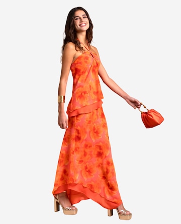THE-ARE - Falda en naranja: frente