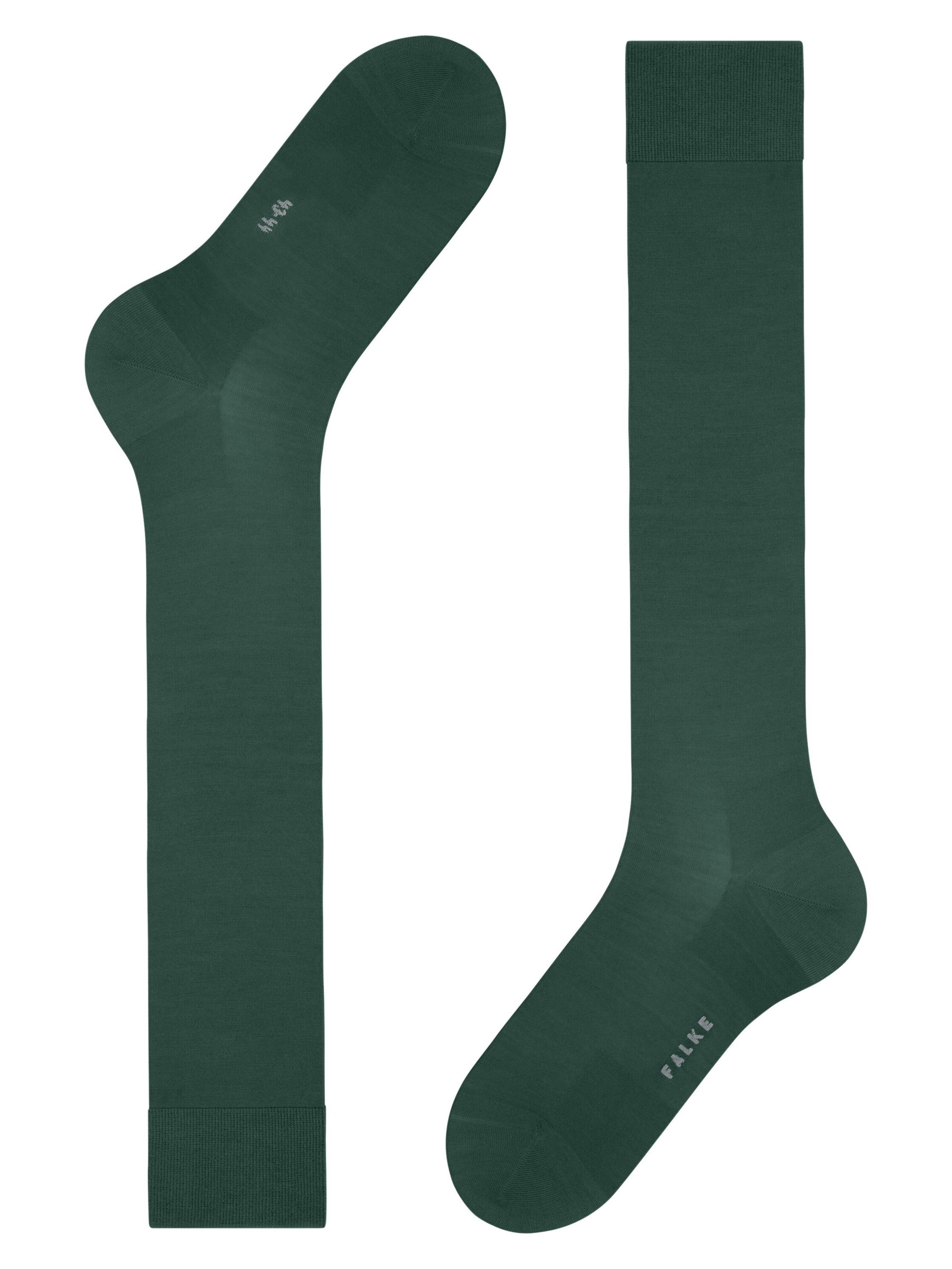 FALKE Knee High Socks 'ClimaWool' in Green