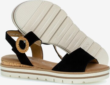 GABOR Strap Sandals in Black