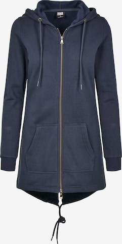 Veste de survêtement Urban Classics en bleu : devant