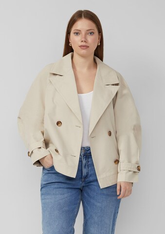 QS Between-season jacket ' ' in Beige: front