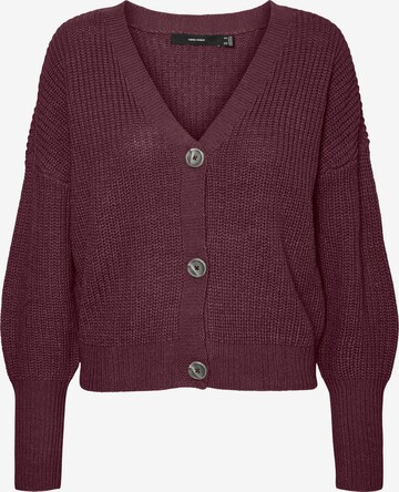 VERO MODA Knit cardigan 'Lea' in Purple: front