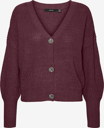 VERO MODA Knit Cardigan 'Lea' in Purple: front