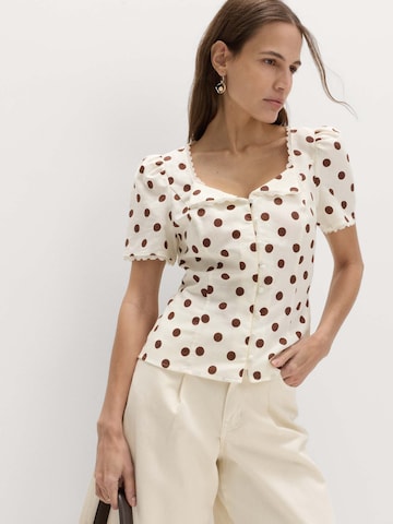 Marks & Spencer Top in Beige: front