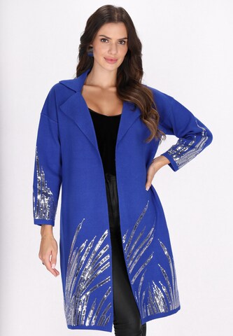 faina Knit cardigan in Blue: front