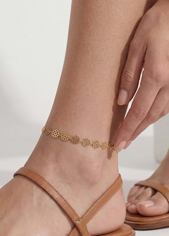 PURELEI Voetsieraden 'Blossom' in Goud: voorkant