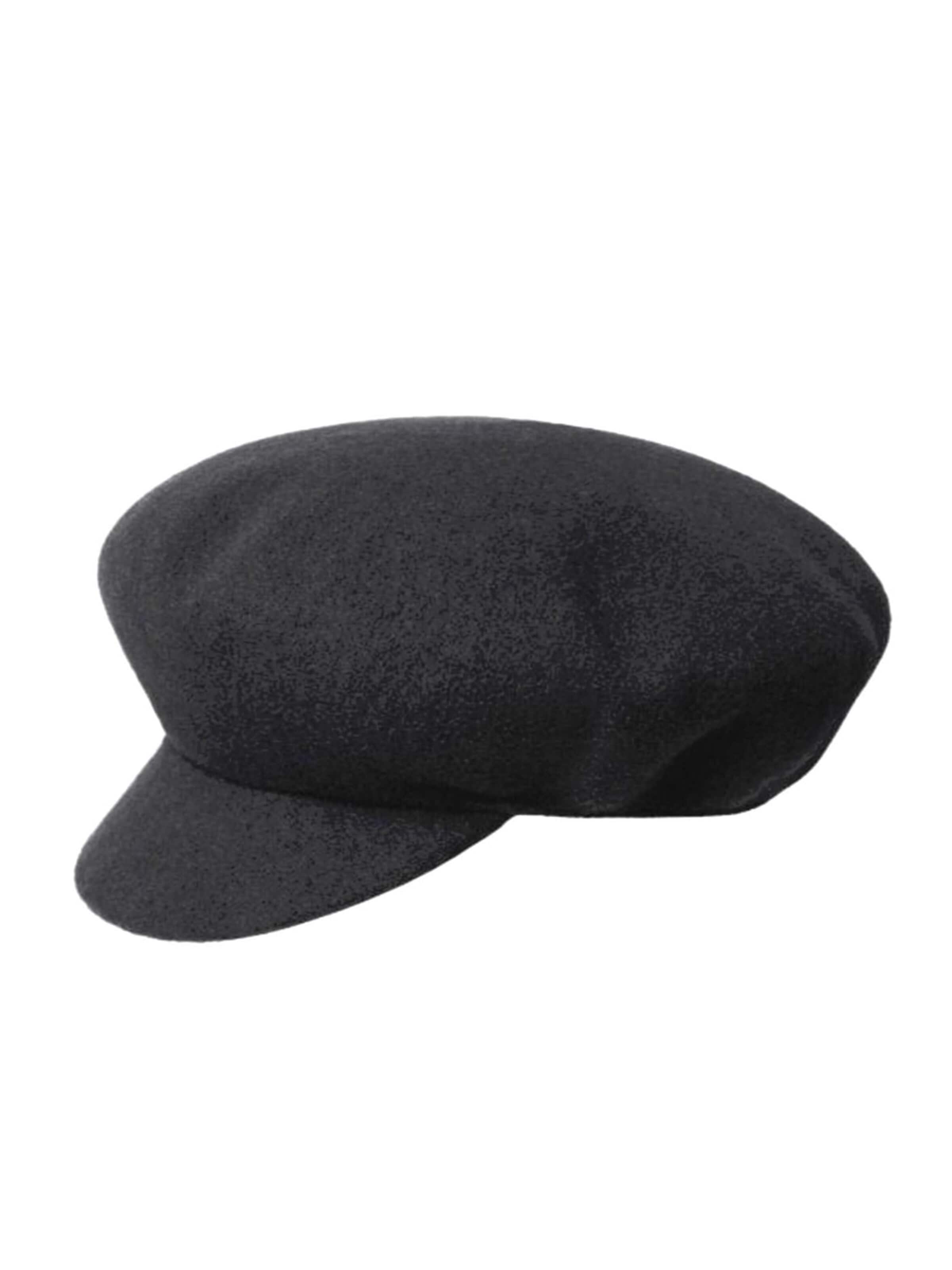 KANGOL Kapelusz 'Wool Big Apple Cap Black' w kolorze czarny: przód