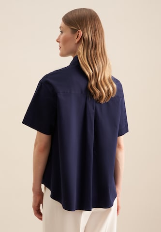 SEIDENSTICKER Blouse 'Schwarze Rose' in Blue