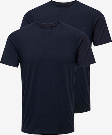 Only & Sons T-shirt 'THEO' i blå: framsida