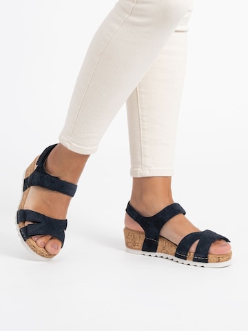 VITAFORM Sandale in Blau
