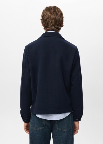 MANGO MAN Between-Season Jacket 'Standfor' in Blue