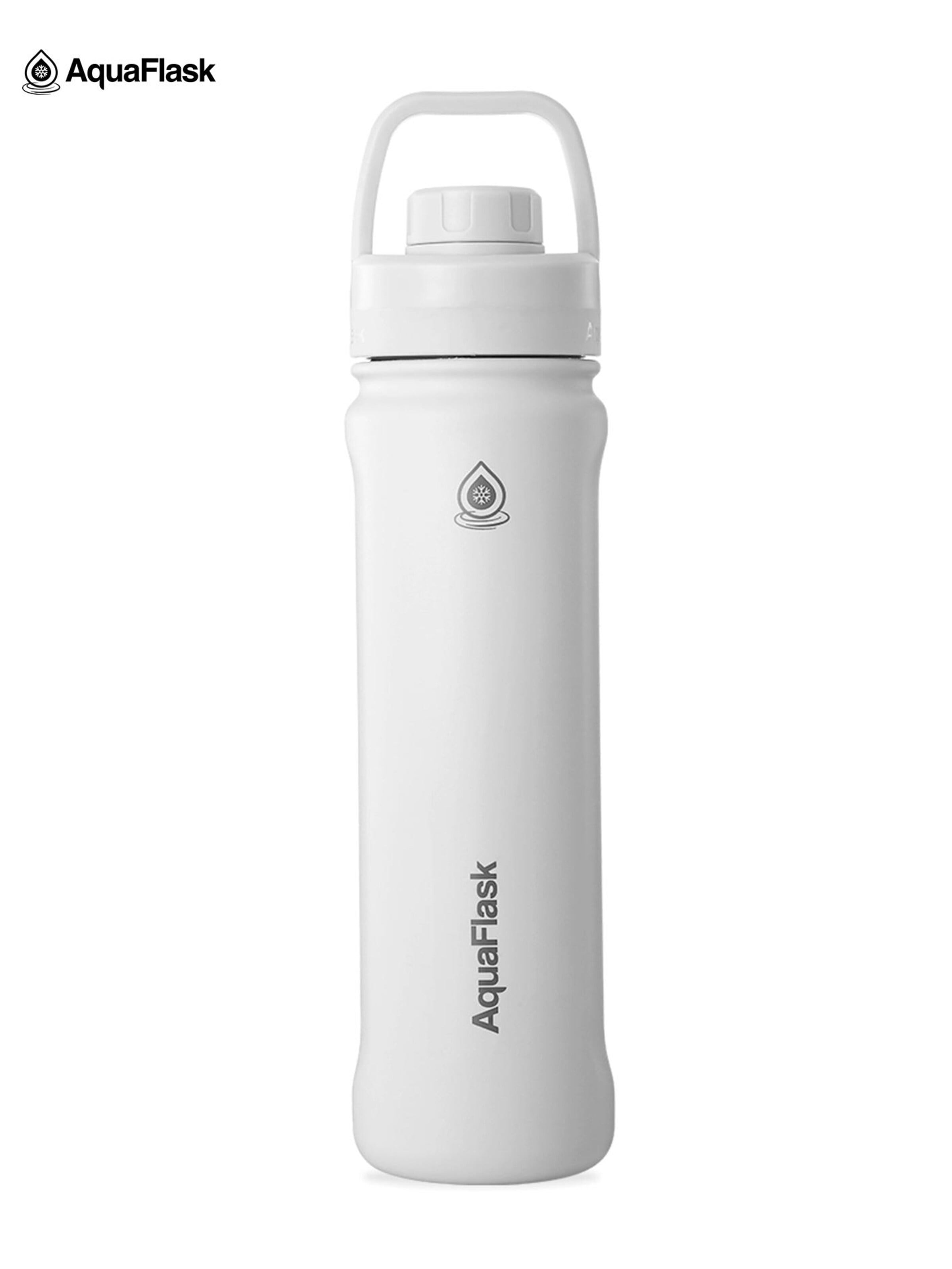 AquaFlask Láhev na vodu 'AquaFlask Termoláhev REGULAR+ 650 ml' – bílá: přední strana