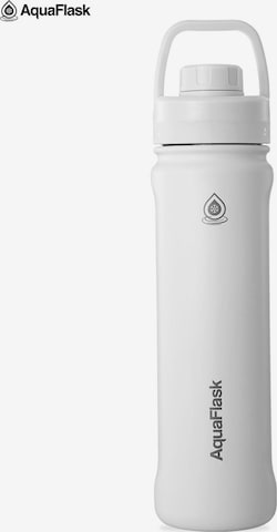 AquaFlask Láhev na vodu 'AquaFlask Termoláhev REGULAR+ 650 ml' – bílá: přední strana