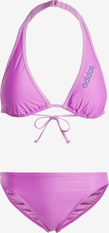 ADIDAS SPORTSWEAR Triangel Bikini 'Padded Neckholder' in Lila: Vorderseite