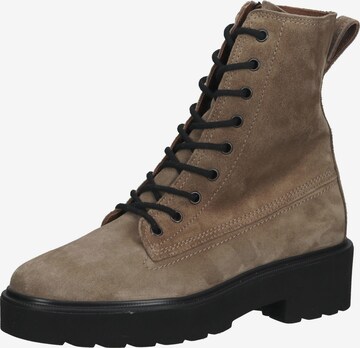 Paul Green Lace-Up Ankle Boots in Grey: front