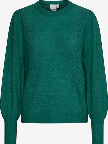 Pull-over 'KAMARA' ICHI en vert : devant