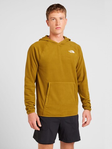 THE NORTH FACE Spordipullover '100 GLACIER', värv roheline: eest vaates